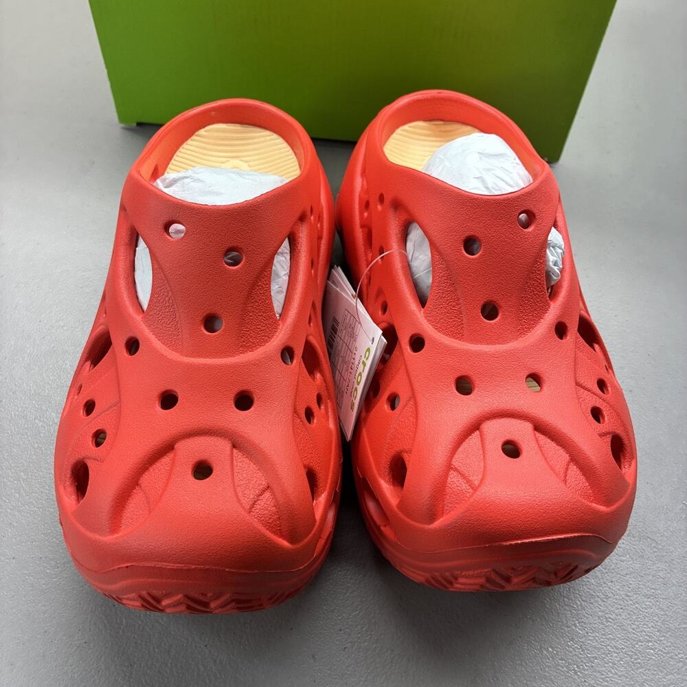 New Crocs Caged Clog Starfish Red Comfort Slip-On Women's US 7 With Box - Picture 4 of 6